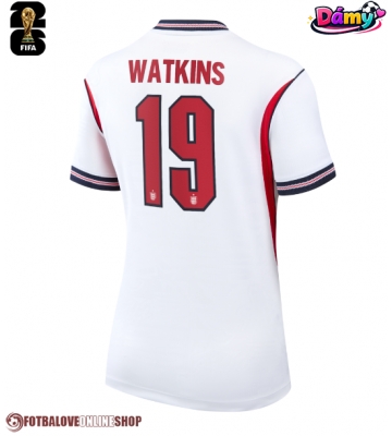 Anglie Ollie Watkins #19 Domácí Dres pro Dámy MS 2026 Krátkým Rukávem